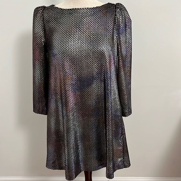 Free People Diamonds Are Forever Metallic Mini Dress - Picture 3 of 8